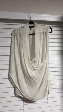 Robert Rodriguez Women's Draped White Blouse